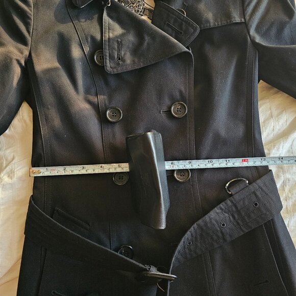 Burberry London Sandringham Trench Coat Long Length - Black - UK2/US0/ITA34/GER3 - Picture 15 of 16